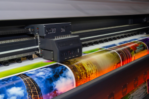 A large format digital printer