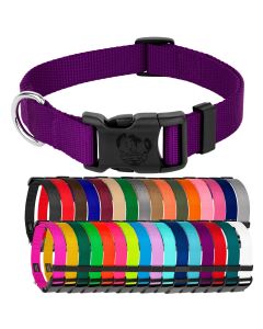 Purple Deluxe Nylon Dog Collar Swatch