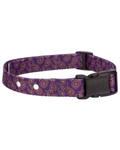 Purple Paisley Replacement Collar For Dog Fence Receivers