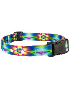 Tie Dye Flowers Replacement Collar For Dog Fence Receivers