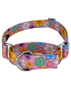 May Flowers Martingale Dog Collar