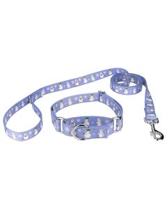 Snowman Martingale Dog Collar and Leash