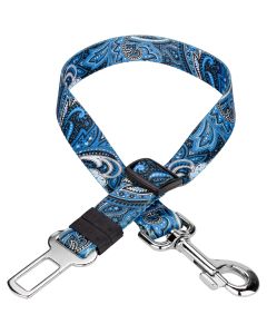 Country Brook Petz™ Blue Paisley Car Safety Dog Belt