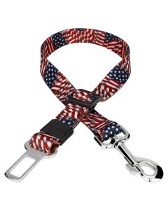 Patriotic Tribute Car Safety Dog Belt