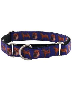 Shar-Pei Ribbon Martingale Dog Collar Limited Edition