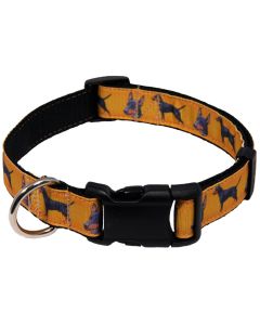 Deluxe Manchester Terrier Ribbon Dog Collar Limited Edition