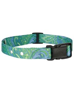 Green Paisley Replacement Collar For Dog Fence Receivers