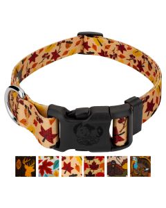 Deluxe Fall Foliage Dog Collar