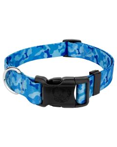  Blue Bone Camo Deluxe Dog Collar