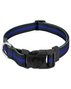 Deluxe Thin Blue Line Dog Collar - Made in The U.S.A.