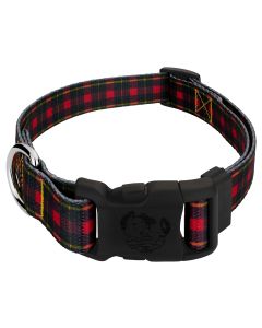 Deluxe Buffalo Plaid Dog Collar - Made in The U.S.A