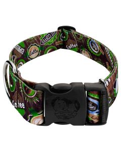 1 1/2 Inch Deluxe Barista Dog Collar Limited Edition