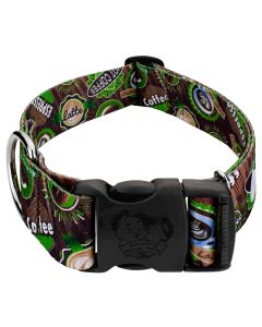 Barista 1 1/2 Inch Deluxe Dog Collar