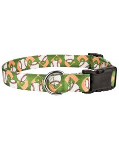 Deluxe Baseball Dog Collar