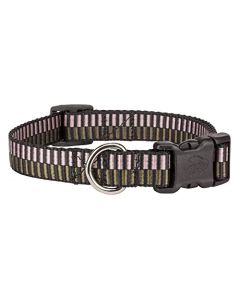 Deluxe Porcelain Earth Regency Stripes Dog Collar