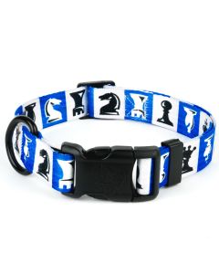 Deluxe Chess Pieces Dog Collar - Made in the U.S.A.