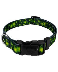 Deluxe Clovers In The Wind Dog Collar