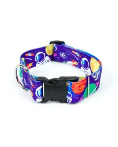 1 1/2 Inch Deluxe Cosmic Dreams Dog Collar