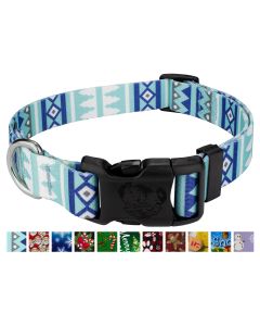 Deluxe Snowy Pines Dog Collar