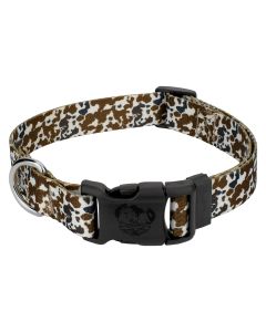 Deluxe Cow Print Dog Collar - Made in the U.S.A.