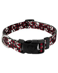 Deluxe Christmas Plaid Dog Collar