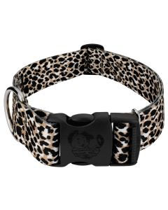 1 1/2 Inch Deluxe Cheetah Dog Collar