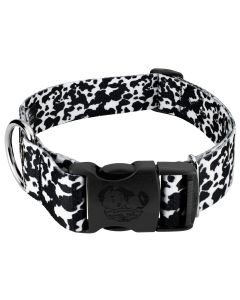 1 1/2 Inch Deluxe Dairy Cow Dog Collar