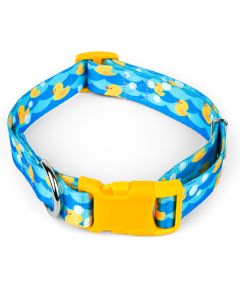 Deluxe Just Ducky Dog Collar with Yellow Buckle - Made in the U.S.A.