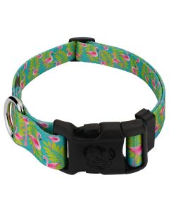 Deluxe Flamingos Dog Collar - Made In The U.S.A.