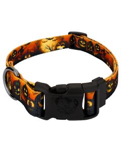 Gunmetal Deluxe Midnight Fright Dog Collar - Made In The U.S.A