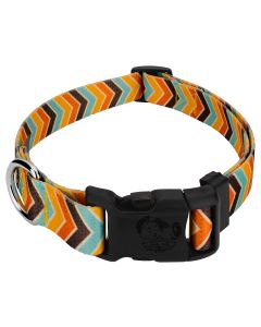 Deluxe Harvest Chevron Dog Collar