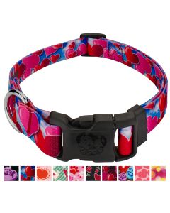 Deluxe Floating Hearts Dog Collar