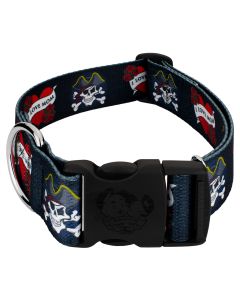 1 1/2 Inch Deluxe I Love Mom Dog Collar