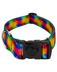 1 1/2 Inch Deluxe Kaleidoscope Dog Collar