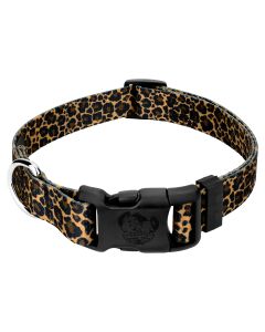 Deluxe Leopard Print Dog Collar - Made in the U.S.A.