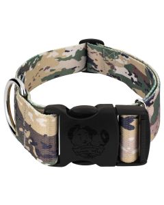 1 1/2 Inch Deluxe Mountain Viper Camo Dog Collar