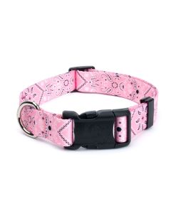 Deluxe Pink Bandana Dog Collar - Made in the U.S.A.