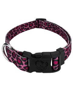 Pink Leopard Deluxe Dog Collar - Made In The U.S.A.