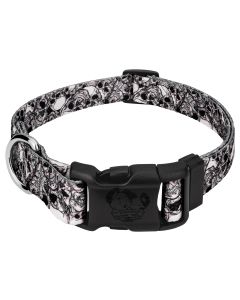 Deluxe Phantom Skulls Dog Collar - Made in the U.S.A.