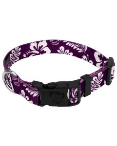 Deluxe Purple Hawaiian Dog Collar - Made in the U.S.A.