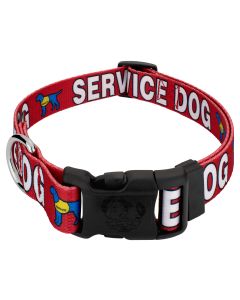 Deluxe Red Service Dog Collar