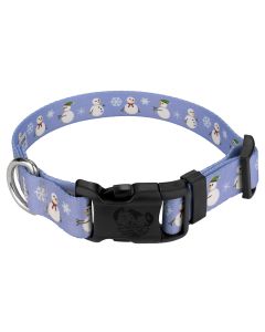 Deluxe Snowman Dog Collar - Made In The U.S.A. 