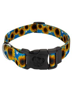 Deluxe Sunflowers Dog Collar - Made In The U.S.A.