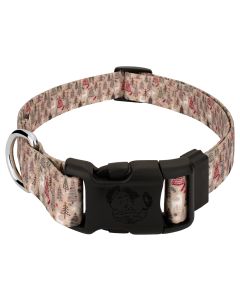 Deluxe Woodland Christmas Dog Collar - Made In The U.S.A