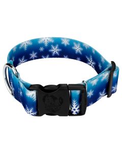 1 1/2 Inch Deluxe Winter Wonderland Dog Collar