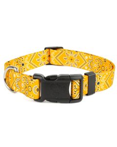 Deluxe Yellow Bandana Dog Collar - Made in the U.S.A.