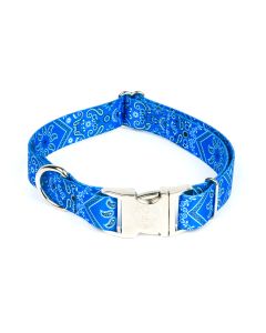 Country Brook Petz - Premium Blue Bandana Dog Collar