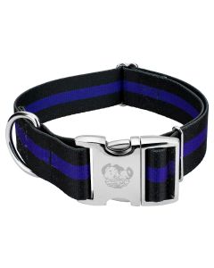 1 1/2 Inch Premium Thin Blue Line Dog Collar