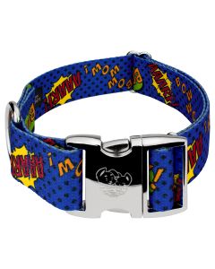 1 1/2 Inch Premium Blue Super Dog Collar