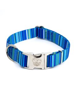 Premium Blue Serape Dog Collar